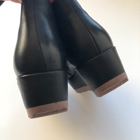 CAMPER Laika women’s leather black ankle boot violet platform soles zip up EU37 - Picture 11 of 16